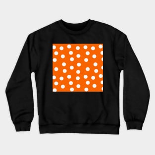 White Polka Dots Crewneck Sweatshirt